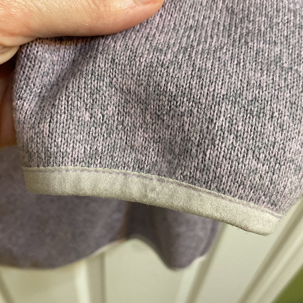 L.L. Bean Women’s Lilac Fleece Full Zip Jacket Size Large Polyester Fall School - Picture 4 of 7